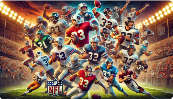 best American football players, top NFL players, greatest football players, NFL legends, current NFL stars, top running backs, NFL quarterbacks